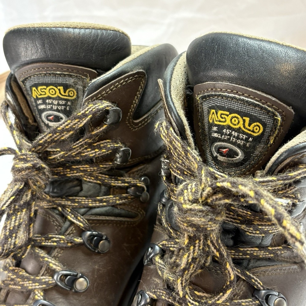 ASOLO TPS 520 GV Evo Men's US 8 EU 41 Gore-Tex Brown Leather Hiking Boots - Picture 12 of 16